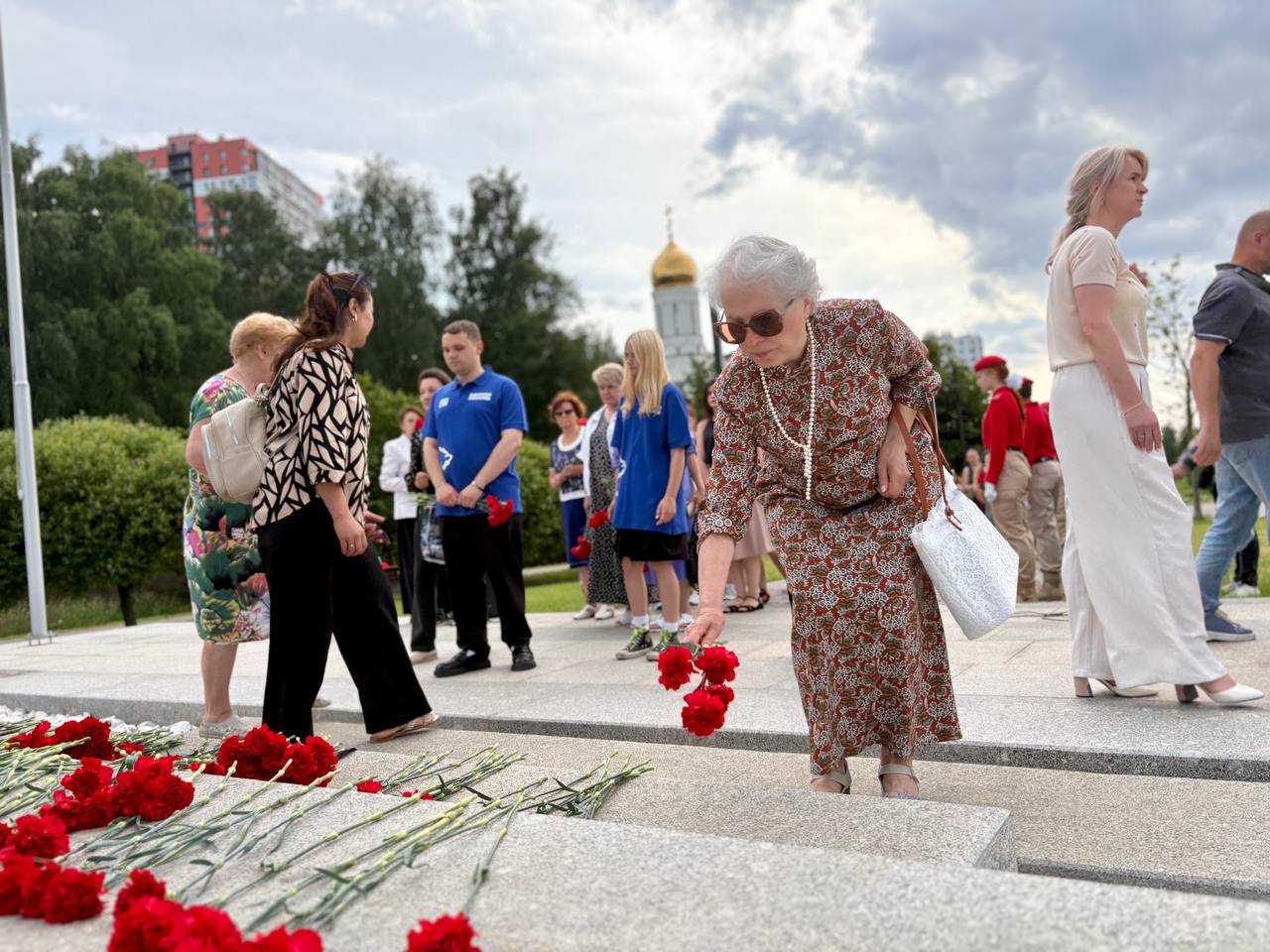 Кудрово встретило автопробег памяти в честь Дня ветеранов боевых действий