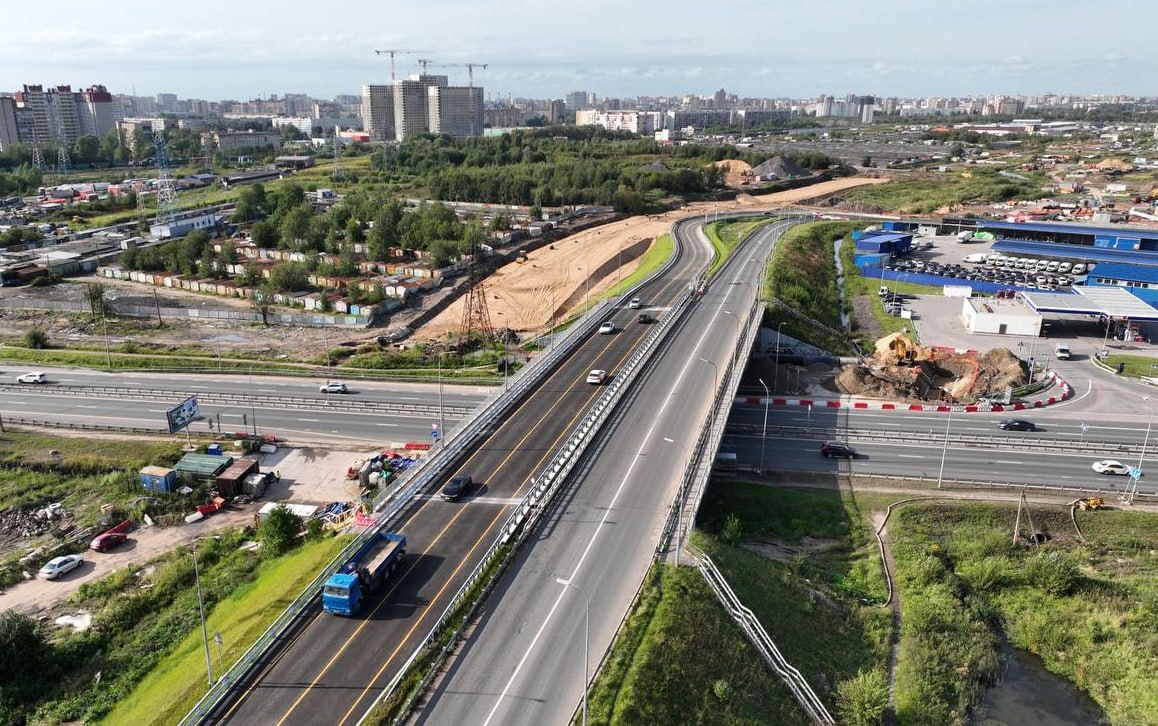 На съезде развязки в Кудрово ограничат движение на три недели