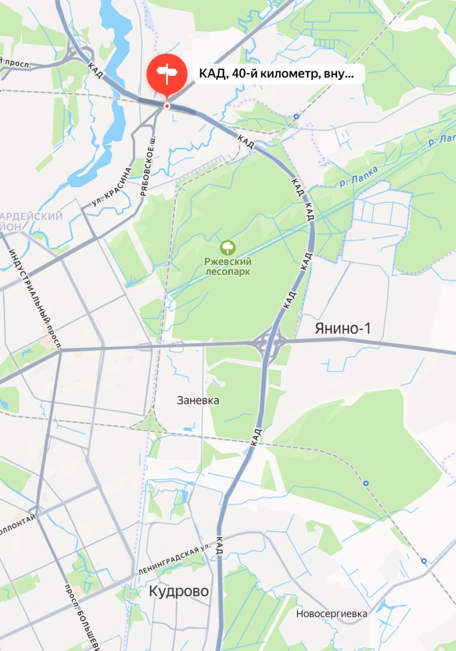 На КАД разошелся деформационный шов