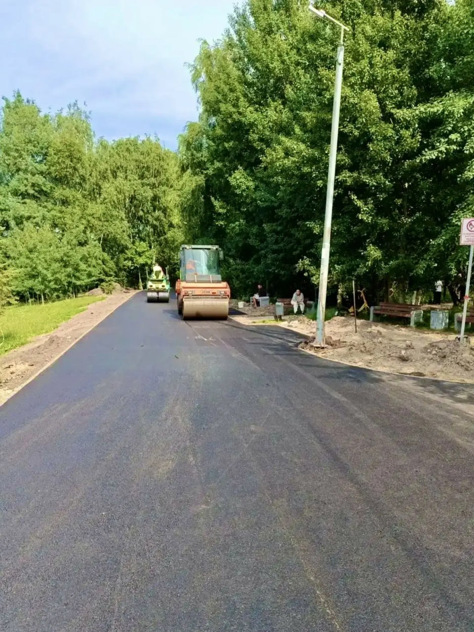 В парке «Оккервиль» обновили пешеходные зоны